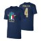 Italy Euro 2020 T-Shirt (Spinazzola 4) Dark Blue