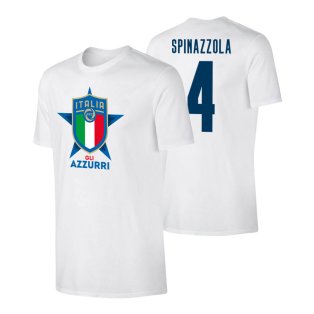 Italy Euro 2020 T-Shirt (Spinazzola 4) White