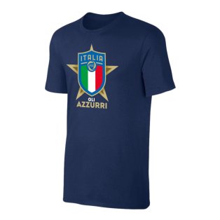 Italy Euro 2020 T-Shirt - Dark Blue