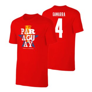 Paraguay Qualifiers T-Shirt (Gamarra 4) Red