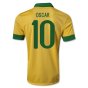 2013-14 Brazil Home Shirt (Oscar 10) - Kids