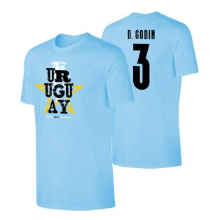 Uruguay Qualifiers T-Shirt (D. Godin 3) Light Blue