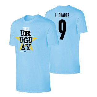 Uruguay Qualifiers T-Shirt (L. Suarez 9) Light Blue