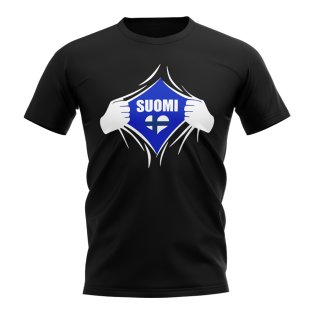 Finland Chest Badge T-Shirt (Black)