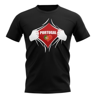 Portugal Chest Badge T-Shirt (Black)