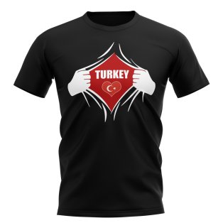 Turkey Chest Badge T-Shirt (Black)