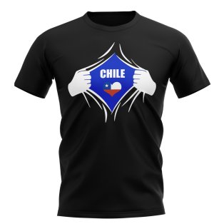 Chile Chest Badge T-Shirt (Black)