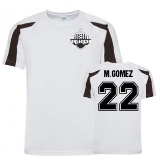 Maxi Gomez Valencia Sports Training Jersey (White/Black)