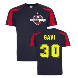 Gavi Barcelona Sports Training Jersey (Navy)