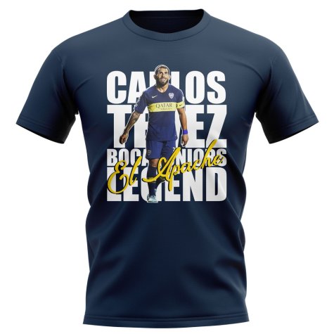Carlos Tevez Boca Juniors Player T-Shirt (Navy)