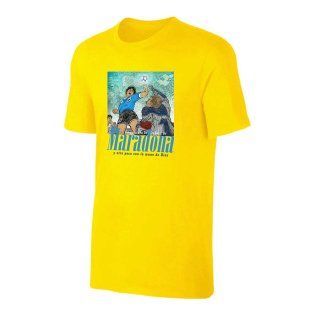 Argentina LA MANO de DIOS t-shirt, yellow