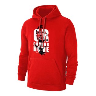 Ronaldo CR is COMING HOME footer with hood, red