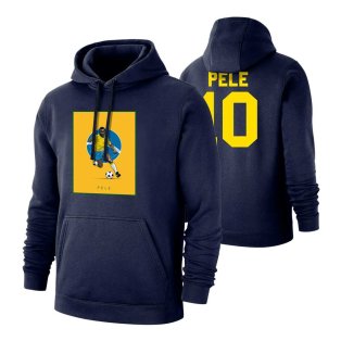 Pele Selecao footer with hood, dark blue