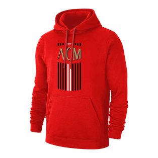 Milan ACM footer with hood, red