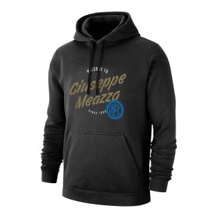Inter Giuseppe Meazza footer with hood, black