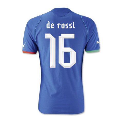 2013-14 Italy Home Shirt (De Rossi 16) - Kids
