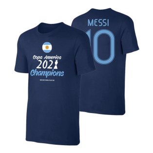 Argentina CA2021 WINNERS t-shirt MESSI, dark blue