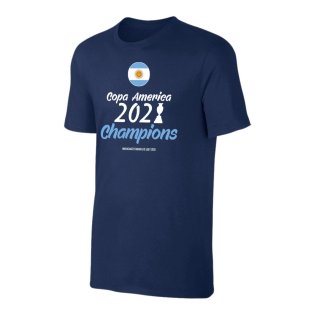 Argentina CA2021 WINNERS t-shirt, dark blue