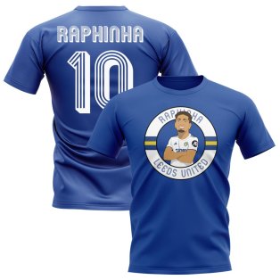 Raphinha Leeds Illustration T-Shirt (Royal)