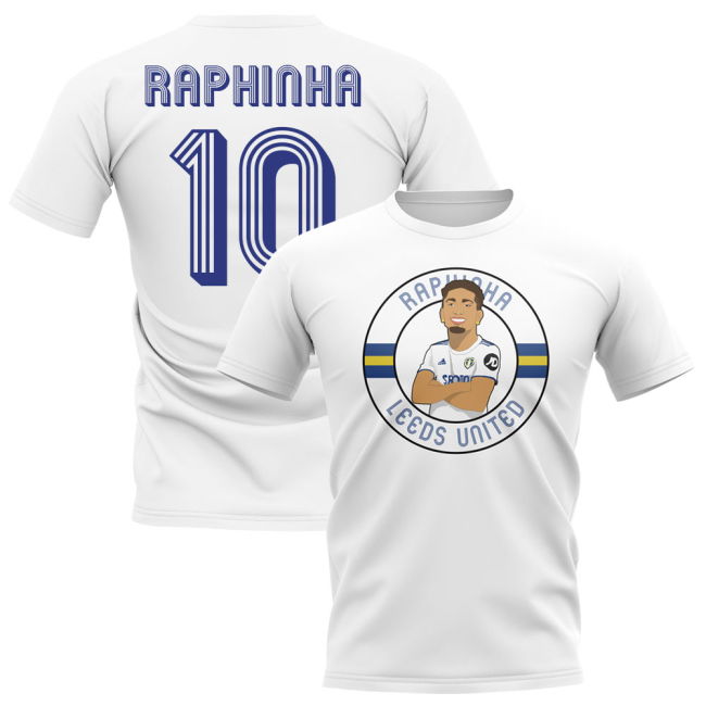 Raphinha Leeds Illustration T-Shirt (White)