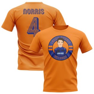 Lando Norris McLaren F1 Illustration T-Shirt (orange)