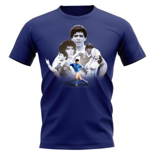 Diego Maradona Tribute T-Shirt (Navy)