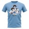 Diego Maradona Tribute T-Shirt (Sky Blue)