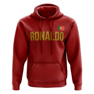Cristiano Ronaldo Portugal Name Hoody (Red)