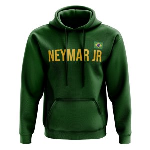 Neymar Jr Brazil Name Hoody (Green)