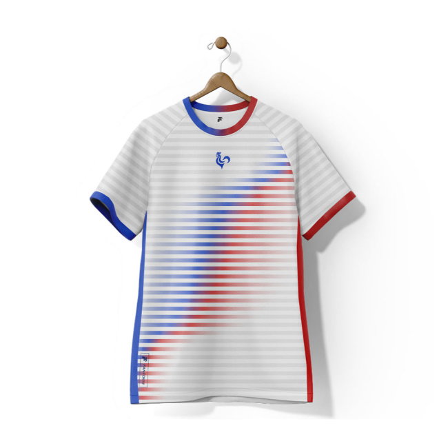 France Tricolore Away Supporter Jersey Adult Short Sleeve