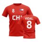 Arturo Vidal Chile Country Code Hero T-Shirt (Red)