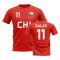 Marcelo Salas Chile Country Code Hero T-Shirt (Red)