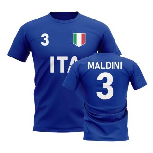 Paolo Maldini Country Code Hero T-Shirt (Blue)