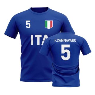 Fabio Cannavaro Country Code Hero T-Shirt (Blue)