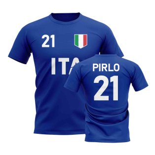 Andrea Pirlo Country Code Hero T-Shirt (Blue)
