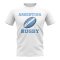 Argentina Rugby Ball T-Shirt (White)
