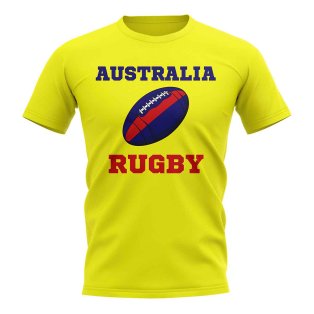 Australia Rugby Ball T-Shirt (Yellow)
