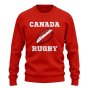 Canada Rugby Ball Sweatshirt (Red)