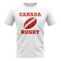 Canada Rugby Ball T-Shirt (White)