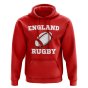 England Rugby Ball Hoody (Red)