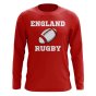 England Rugby Ball Long Sleeve Tee (Red)
