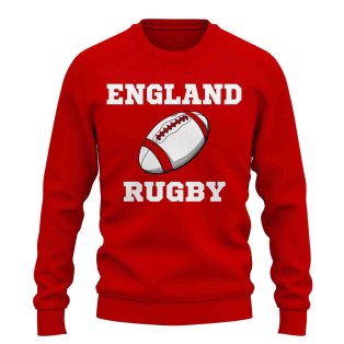 England Rugby Ball Sweatshirt (Red)