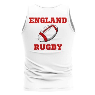 England Rugby Ball Tank Top (White)