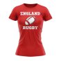 England Rugby Ball T-Shirt (Red) - Ladies