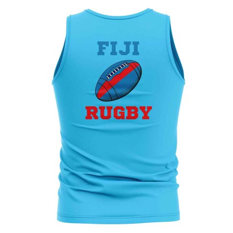 Fiji Rugby Ball Tank Top (Sapphire Blue)