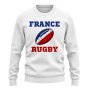 France Rugby Ball Sweatshirt (White)