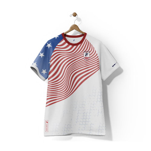 USA Stars and Stripes Home Supporter Jersey Adult Short Sleeve