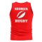 Georgia Rugby Ball Tank Top (Red)