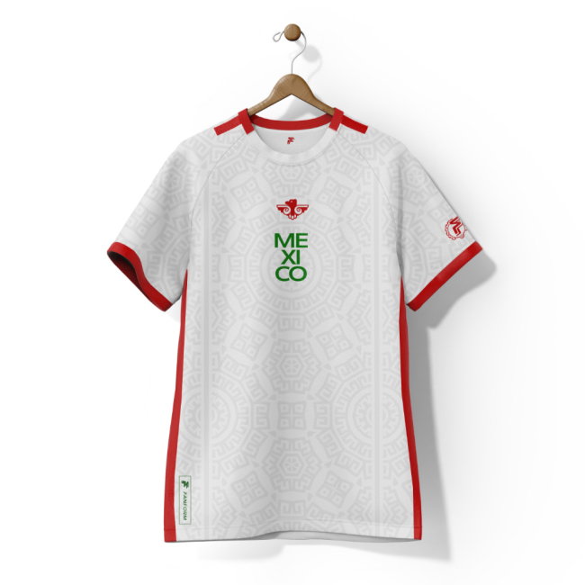 Mexico Aguila Supporter Jersey (White) Adult Short Sleeve