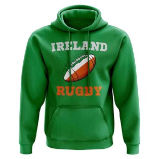 Ireland Rugby Ball Hoody (Green)
